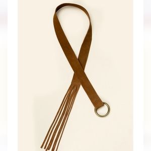 Joyfolie Brown Belt with Gold Ring